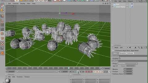 Cinema 4D Basic Animation Tutorial- Motion Dynamics-Rigid Body