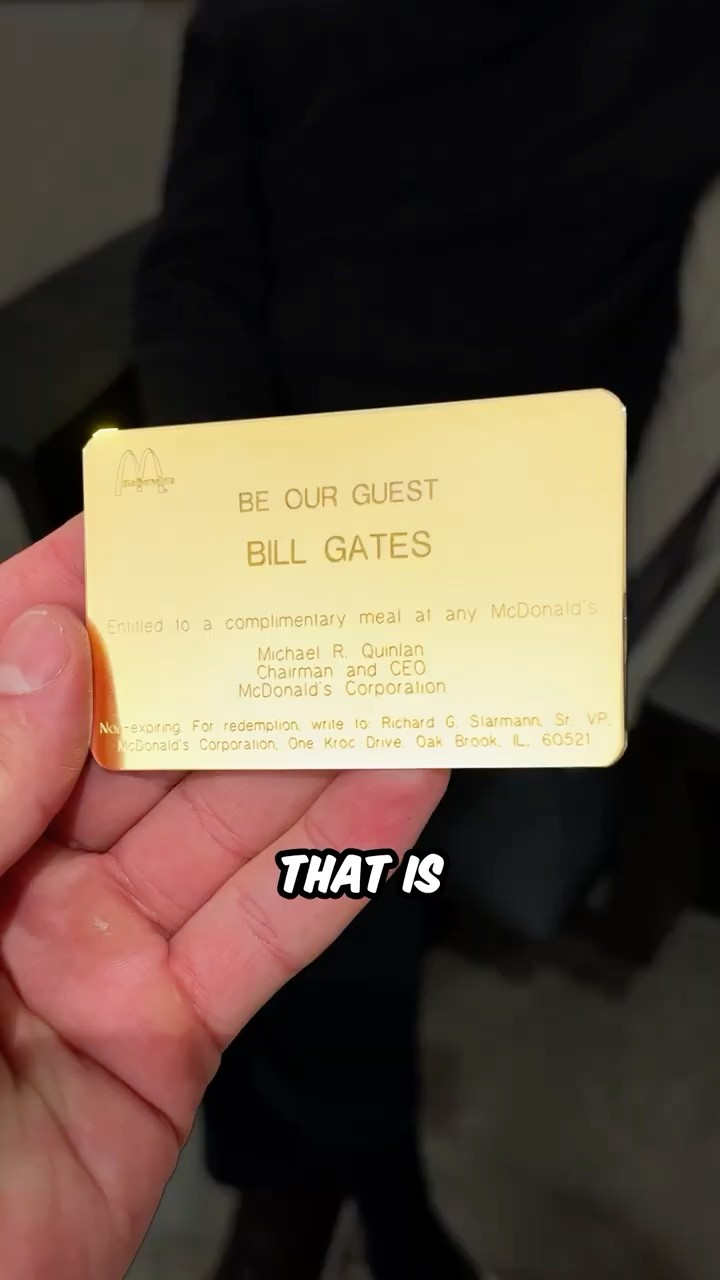 McDonald's Gold Card
