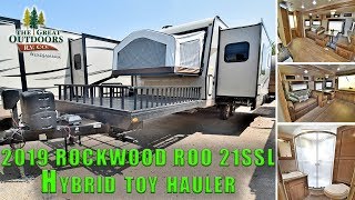 New 2019 Hybrid ROCKWOOD ROO 21SSL Toy Hauler RV Travel Trailer Front Deck Colorado Sales
