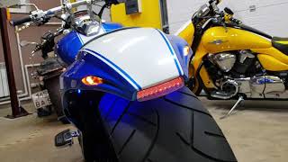 Легендарный задний обвес &quot;Cobra&quot;, совмещенный с RGB подсветкой для Suzuki M109R / VZR1800 / M1800R.