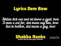 Shabba Ranks Dem Bow Lyrics @jacksonatraajcoollyrics7582