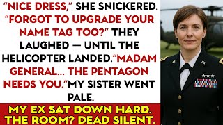 They Mocked Me at the Class Reunion — Until the Helicopter Landed “Madam General… We Need You.”