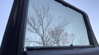 Block Shades custom fit window shades demonstration.  How to use retractable rear side shade blinds
