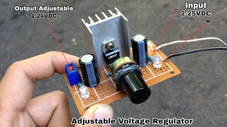 LM317 Adjustable Voltage Regulator Power Supply