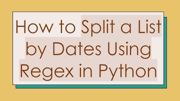 How to Split a List by Dates Using Regex in Python