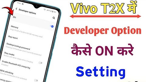 Vivo T2x Me Developer Option kaise Setting !! How to enable developer option in Vivo t2x 5g