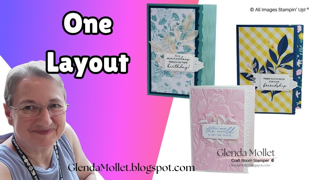 How to Make a Textured Floral Card with Embossing Folder and Bordered ...