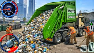 Garbage Trash Truck Realistic Simulator 3D - City Road Garbage Dumper Truck Driver- Android GamePlay screenshot 3