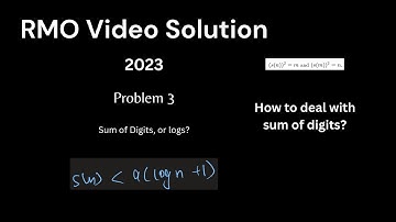 RMO 2023 Problem 3 || Equation based on sum of digits! || Video Solution