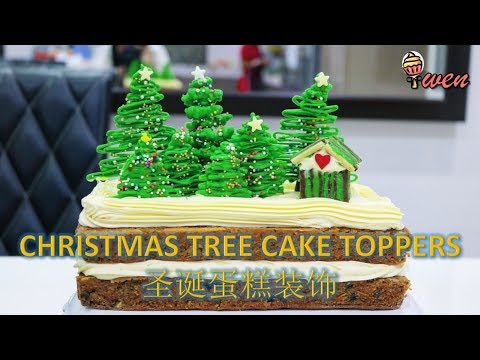 how-to-make-christmas-cake-toppers!-only-2-main-ingredients!-圣诞蛋糕装饰！