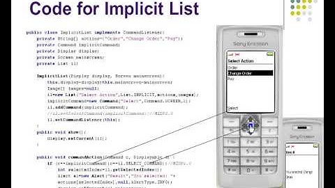 Programming Mobile and Wireless Devices using J2ME
