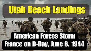 Utah Beach Landings American Forces Storm France on D-Day, June 6, 1944, battle of America or usa