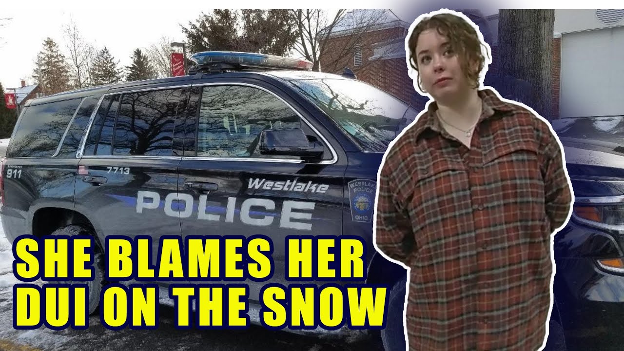 Bodycam DUI Arrest - 23 Year-Old Woman Blames Her DUI Arrest on the Snow