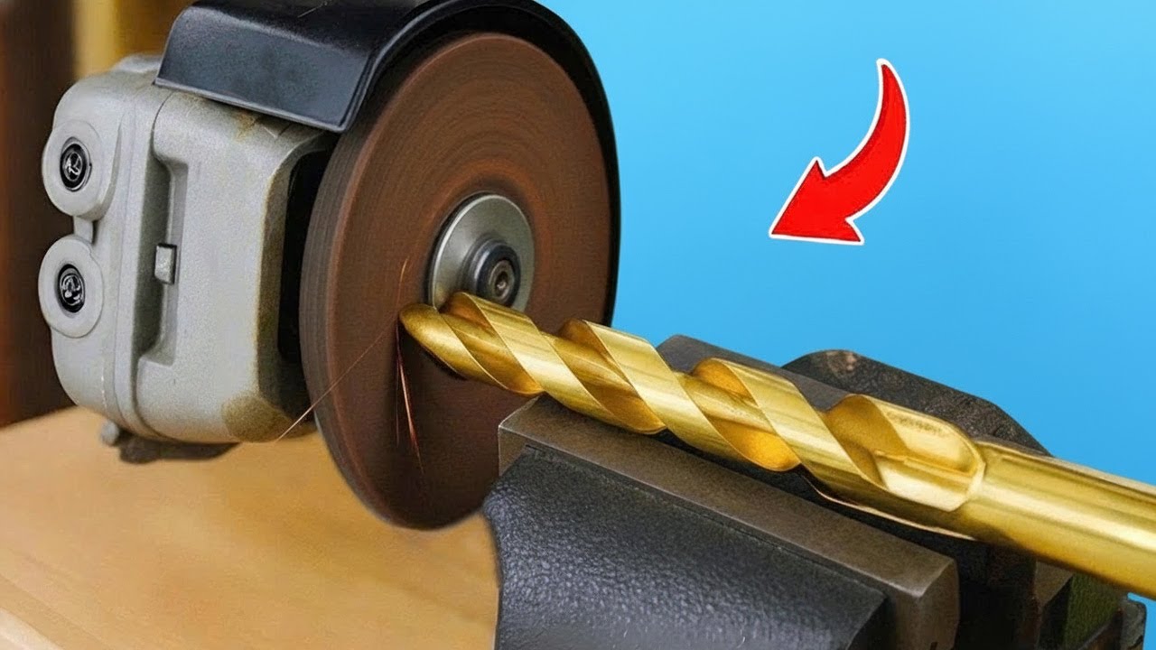 This sharpening method will surprise you! Sharpening drill bits with a simple grinding stone.