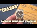 DateJust 126233 36mm Gold Wrapped Black Dial