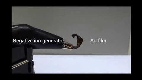 Applied Physics Letters : Electrical bending actuation of gold-films with nanotextured surfaces