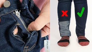 How to fix a popped seam & shorten pant legs | Thrifted Quick Fix