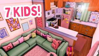 7 KIDS, TINY Apartment?! | The Sims 4 (Speed Build)