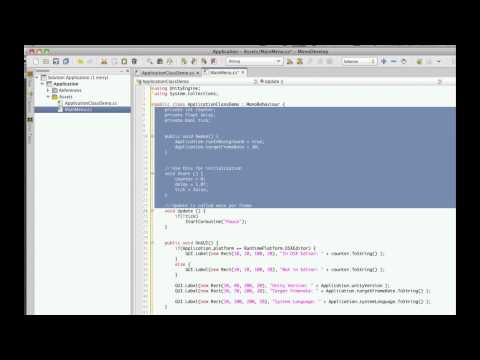 Unity3d Tutorial: Application Class Part 7 - LoadLevel
