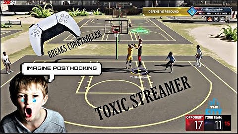 STREAMER BREAKS CONTROLLER  BECAUSE OF MY POSTSCORER IN NEXT GEN NBA 2K21! MOST TOXIC STREAMER EVER!