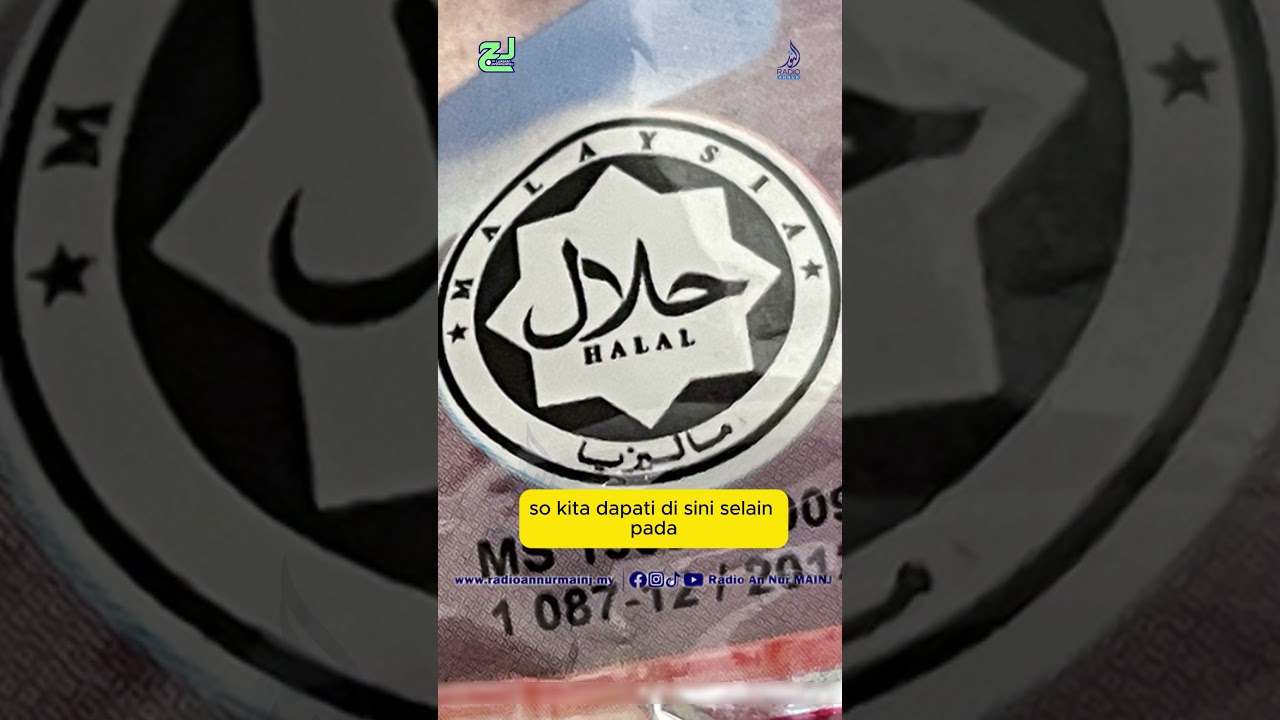 Antara salah satu elemen paling penting dalam SPHM adalah untuk mengekalkan dan menjaga rantaian halal, iaitu dari semua aspek simpanan, stock makanan hendaklah halal, kebersihan dan juga lain-lain...jangan lupa untuk saksikan rancangan terbaharu iaitu Luaskan
Jangakuanmu pada minggu hadapan di Facebook dan youtube radio An Nur pada hari isnin jam 10 pagi.#podcast
#halal
#jabatanagamaislamjohor
#radioannurmainj
#cahayainspirasimu
“Halal Terjamin, Pengguna Yakin”
#podcasts
#halal
#jabatanagamaislamjohor
#radioannurmainj
#cahayainspirasimu