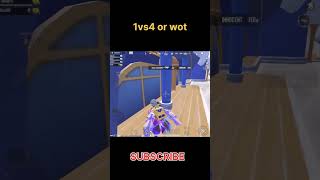 1vs4 jod or wot #clutch #bgmi #shorts #viral #trending #funny #1vs4 #pubg #marygamingyt
