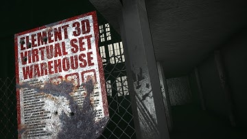 Element 3D | Virtual Set: Warehouse Created in After Effects