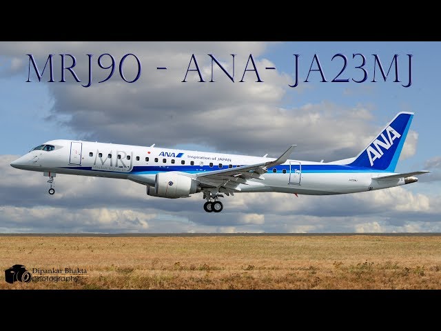 ANA's Mitsubishi Regional Jet MRJ90 (JA23MJ) First visit
