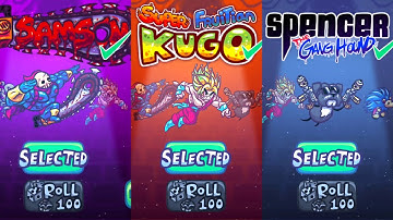 Super Toss The Turtle #12 Samson, Super Fruitiian Kugo, Spencer
