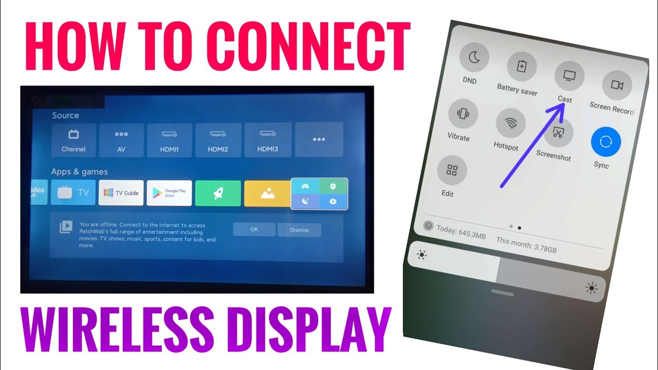  how To Connect Wireless Display To Mi Tv In Telugu YouTube