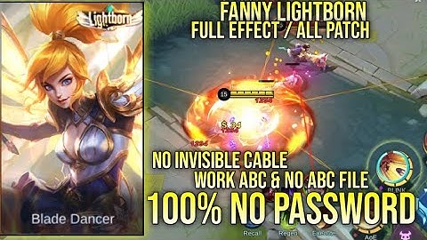 FANNY LIGHTBORN SKIN SCRIPT NO PASSWORD FULL EFFECT WORK ABC & NO ABC FILE YVE PATCH
