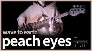 Download Lagu 349. wave to earth - peach eyes 【★★☆☆☆】 (Bass Cover) | 베이스 악보[TAB] MP3