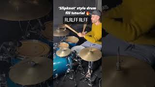 Slipknot style drum fill tutorial #drums #slipknot #drummers #drumfill #joeyjordinson