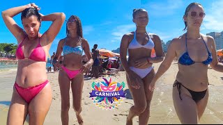 Copacabana Rio De Janeiro Brazil Beach Walk April 2023