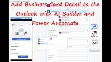 Business Card Reader Automation with Power Automate and AI Builder