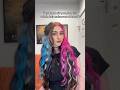 Hair Reveal! #hair #haircolor #hairdye #hairmakeover #diyhair #splitdye #relatable #viral #shorts