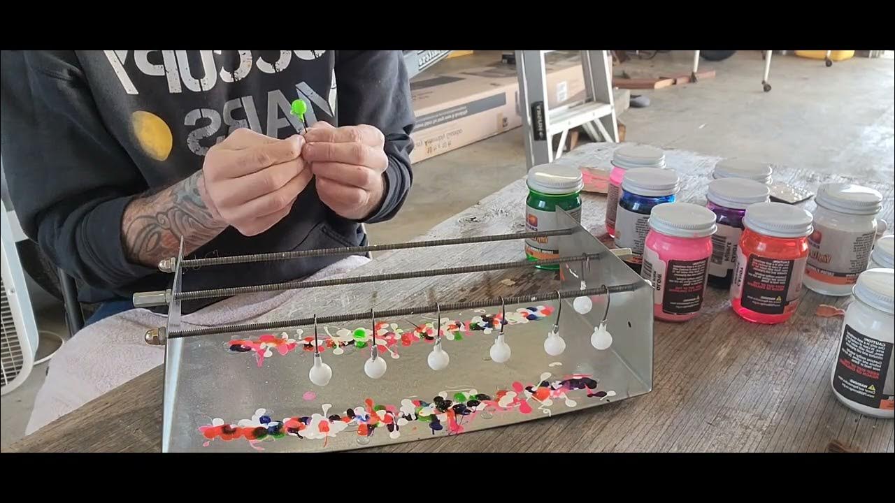 Painting my own jigheads with vinyl paint! Indepth into the whole