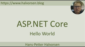 ASP.NET Core - Hello World