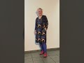 Tulla Midnight Gold - A-formet jersy kjole fra Amamiko  #plussize #fashion #colorfulfashion