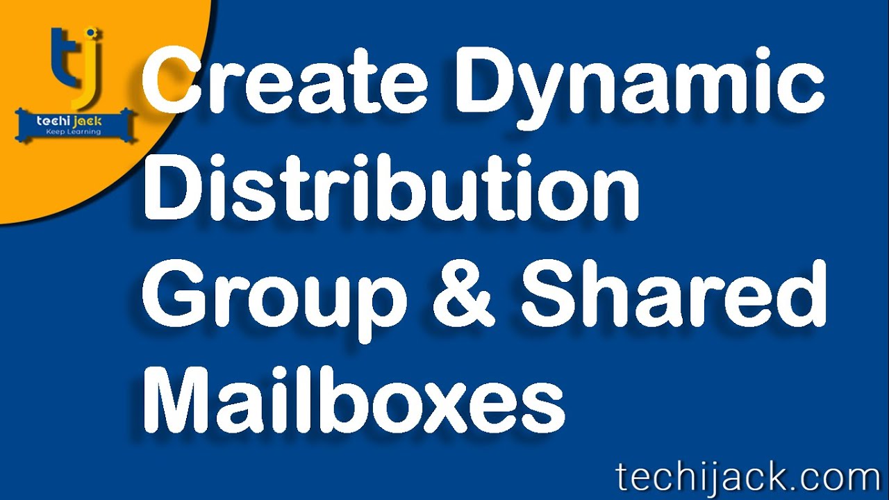 How To Create Dynamic Distribution Group YouTube