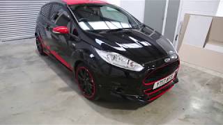 Vehicle Wrapping Huddersfield Red Decals On Fiesta St Black Edition