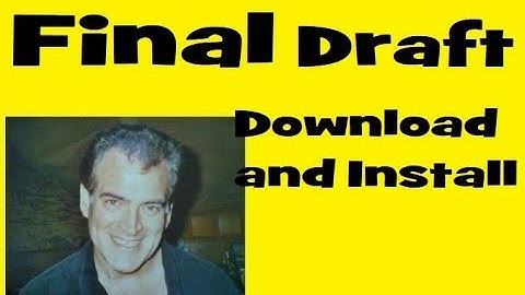 Final Draft 11 Download and Install