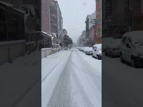 Heavy Snowfall Walking
