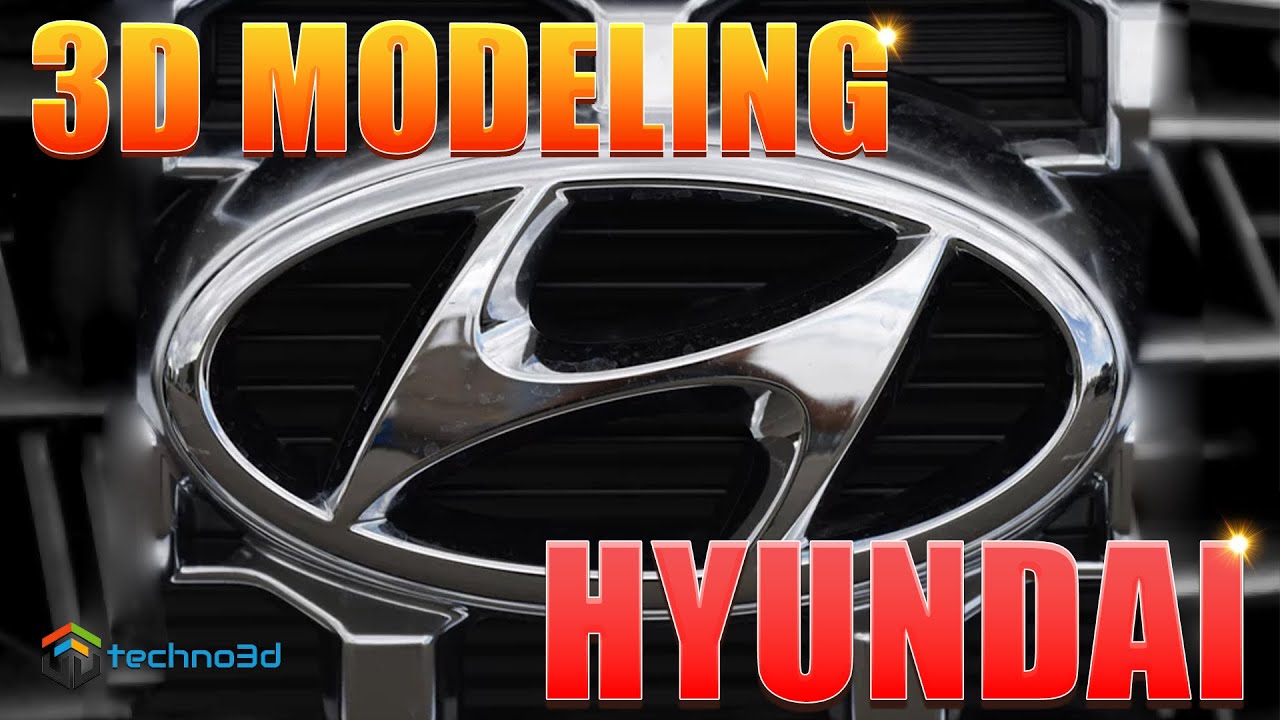 3D MODELING HYUNDAI LOGO - YouTube