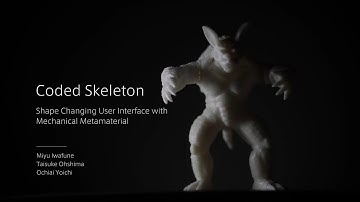 Coded Skeleton - SIGGRAPH Asia 2018 Technical Briefs