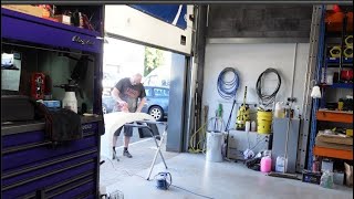 repairing the bumper and van cameras