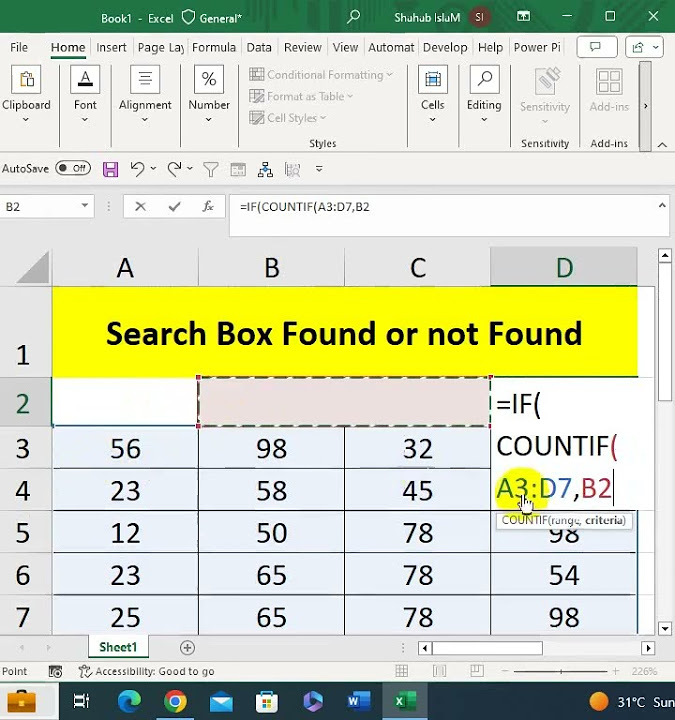 How To Make Search Box In Excel advanceexcel shorts youtubeshorts how-to-make-search-box-in-excel-advanceexcel-shorts-youtubeshorts