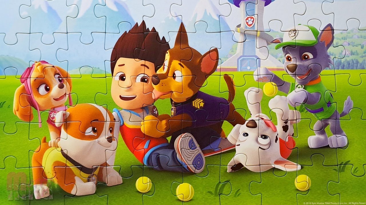 Щенячий Патруль с Райдером и Герои в Масках - Собираем пазлы для детей ...
