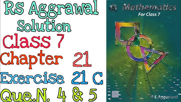 Collection and Organisation of data-Mode| Class 7 Exercise 21C Question 4-5| Rs Aggarwal | Md Sir