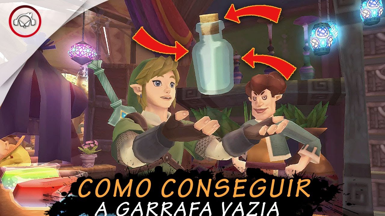 Miniatura do vídeo The Legend Of Zelda: Skyward Sword HD, Como conseguir a garrafa vazia | super dica PT BR